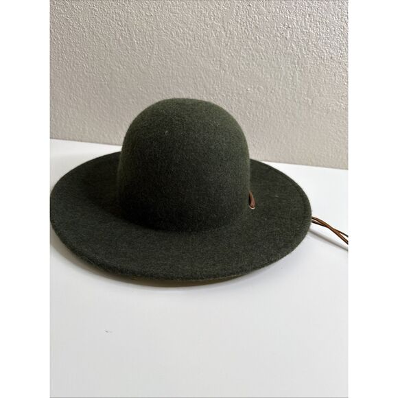 Brixton Tiller Hat Size 7 1/4 M 100% Wool Felt Medium Dark Green New NWT - Picture 3 of 8